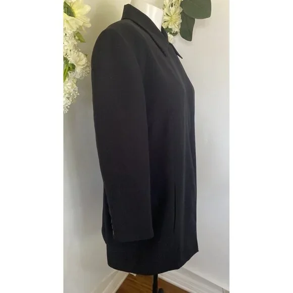 Worthington Womens Black Mid Length Blazer Jacket Plus 16W Office Work Career - Picture 9 of 16